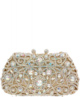 Handmade Luxury Crystal Evening Bag 0813 GOLD